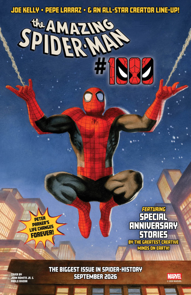 The Amazing Spider-Man s 1 000:e upplaga kommer att ha premiär i september, och anses vara det "största numret i Spider -historien"
