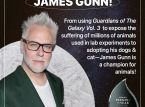 PETA har utsett James Gunn till Årets person