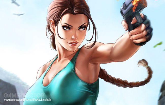 Lara Croft dyker 