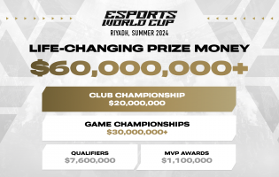 Esports World Cup kommer att ha en häpnadsväckande prispott på 60 miljoner dollar