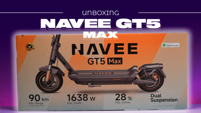 Navee GT5 Max Urban Electric Scooter - Upppackning