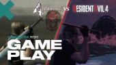 Resident Evil 4 Remake vs Original Gameplay Jämförelse - Lake Monster Battle
